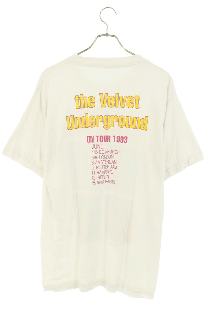 VINTAGE VELVET UNDERGROUND ON TOUR 1993 Print T-Shirt Size S