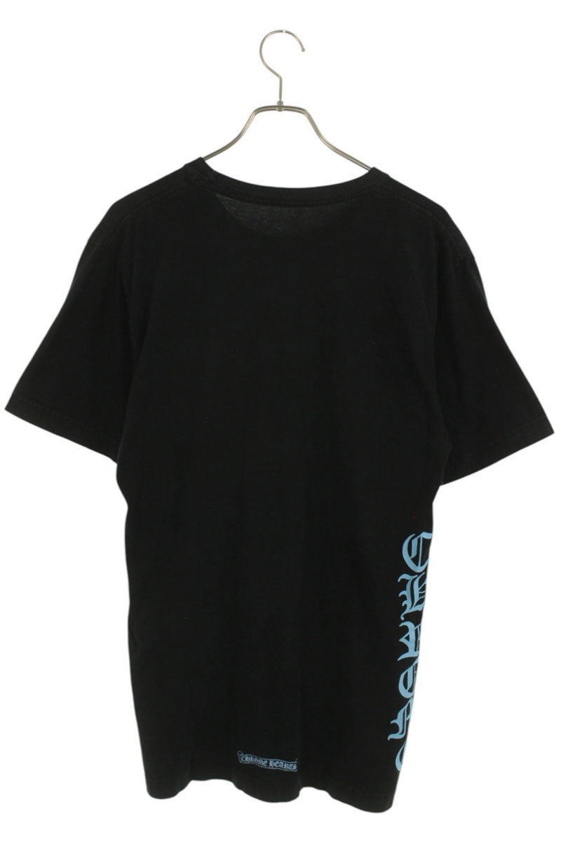 Chrome Hearts Neck Logo Print Tee Black/Blue Size L