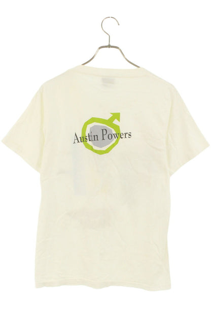 VINTAGE 90s Austin Powers Movie T-Shirt White Cotton Size S