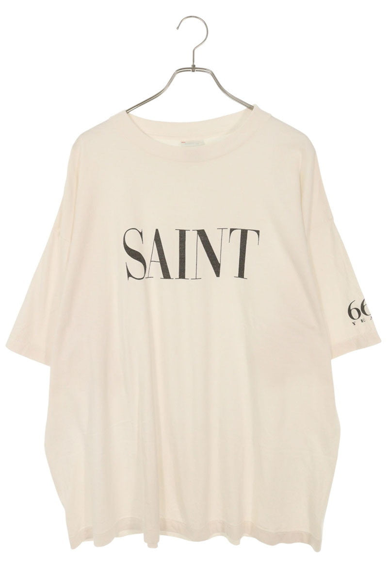 SAINT MICHAEL 24AW SAINT Print Tee White Size XXL