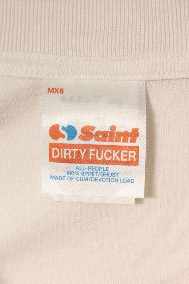 SAINT MICHAEL 24AW SAINT Print Tee White Size XXL