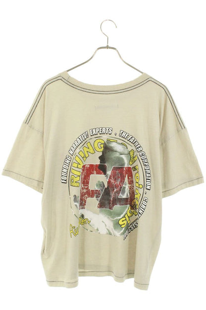 RRR-123 Gray Distressed FOUDING NARRATIVE TEE 25SS Size L