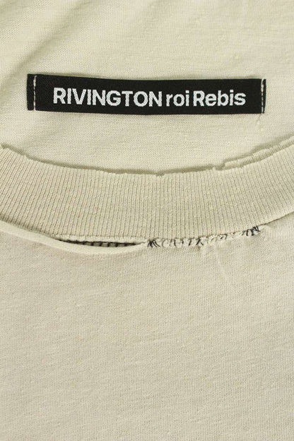 RRR-123 Gray Distressed FOUDING NARRATIVE TEE 25SS Size L