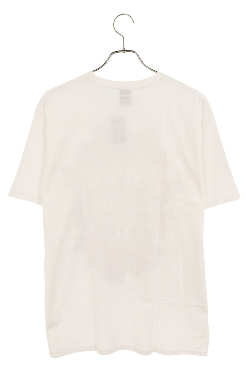 STUSSY Floral Print T-Shirt White Cotton Size XL