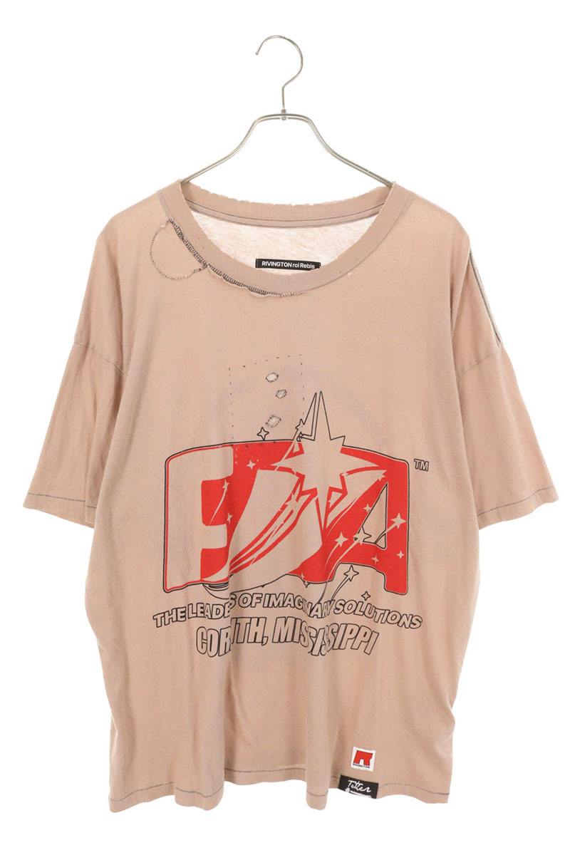 RRR-123 FOUNDING NARRATIVE TEE Distressed Brown 25SS Size L