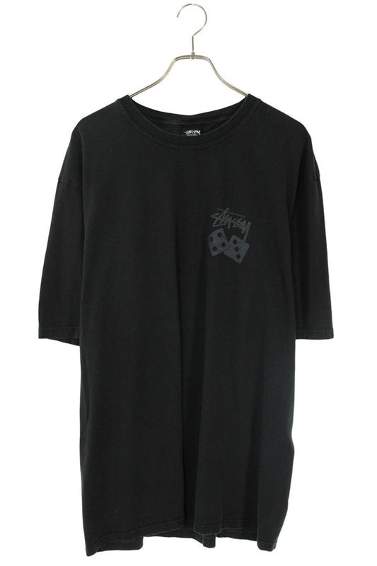 STUSSY Dice Print T-Shirt Gray Size XL