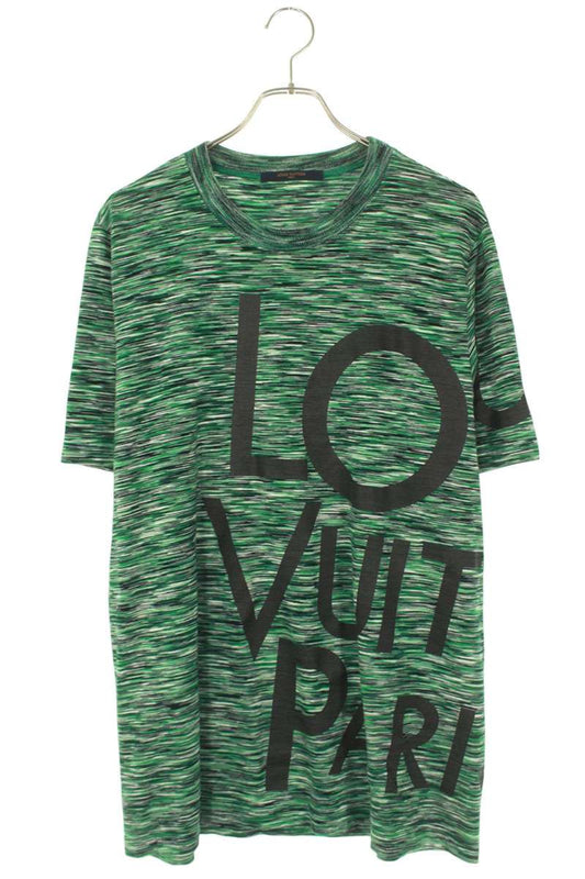 Louis Vuitton 19SS Logo Print T-Shirt Green Size XL