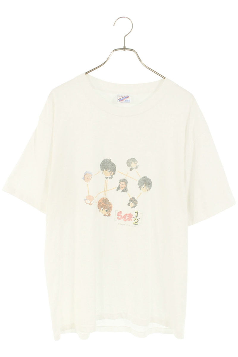 VINTAGE Ranma 1/2 Print T-Shirt White Size L