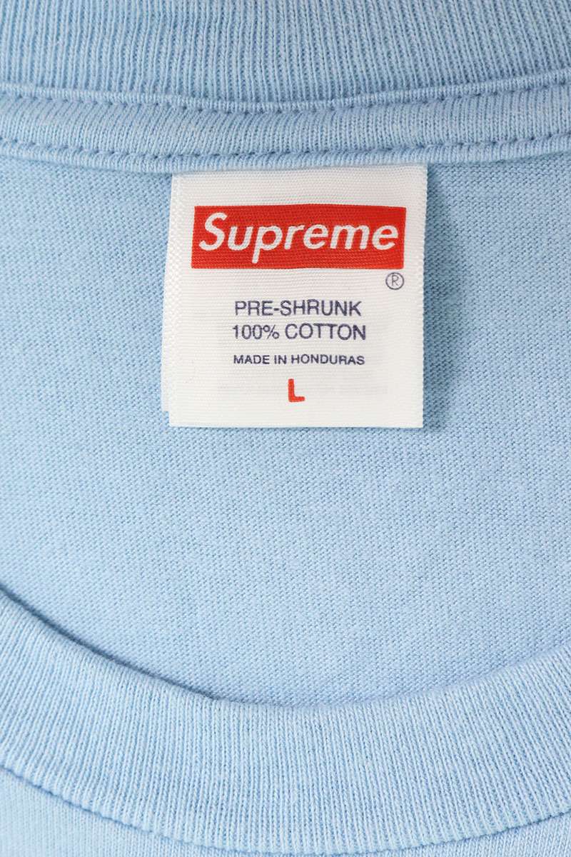 SUPREME 24AW Blood Tee Light Blue Size L