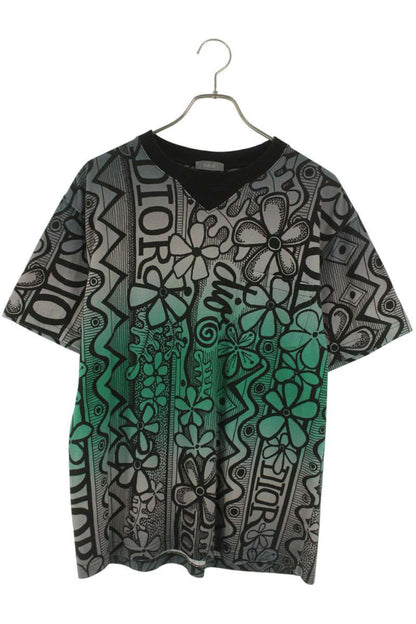 DIOR 20AW DIOR AND SHAWN Floral Print T-Shirt Multi Size M