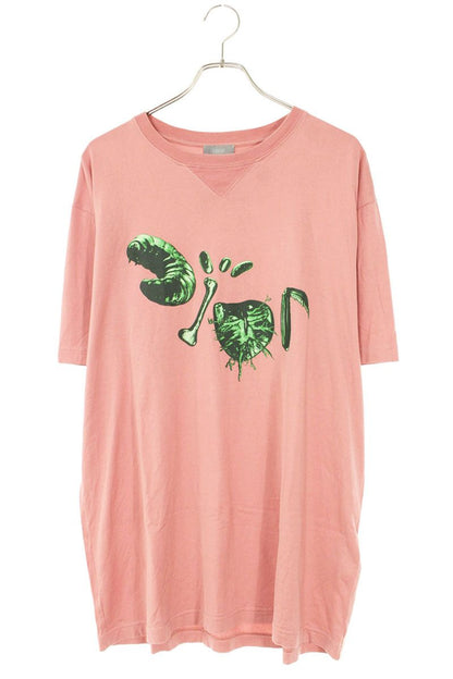 DIOR Cactus Jack Logo Print T-Shirt Pink Size L