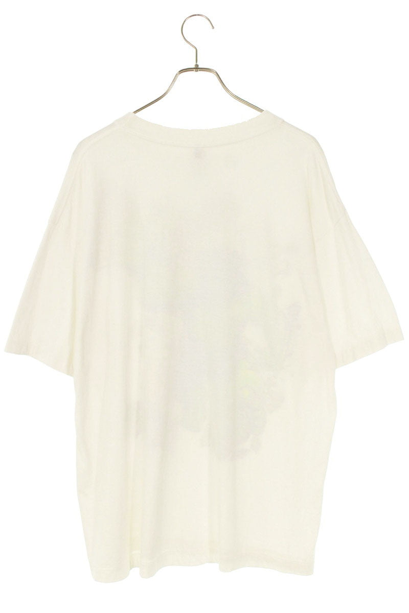 SAINT MICHAEL Oversized Front Print Tee White Size L