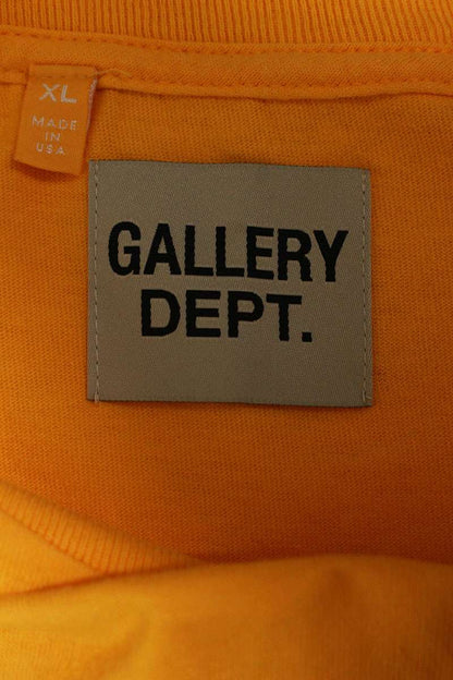 Gallery Dept. Logo Print T-Shirt Orange Size XL