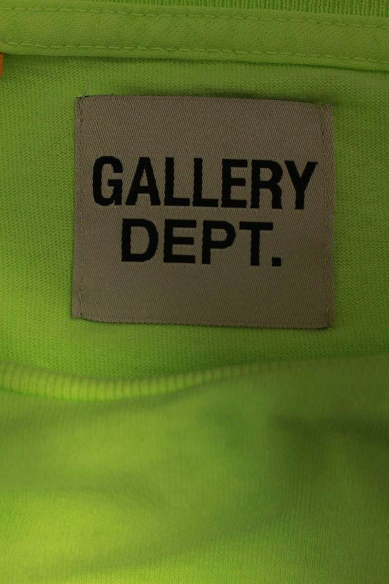 Gallery Dept. Logo Print T-Shirt Green Size XL