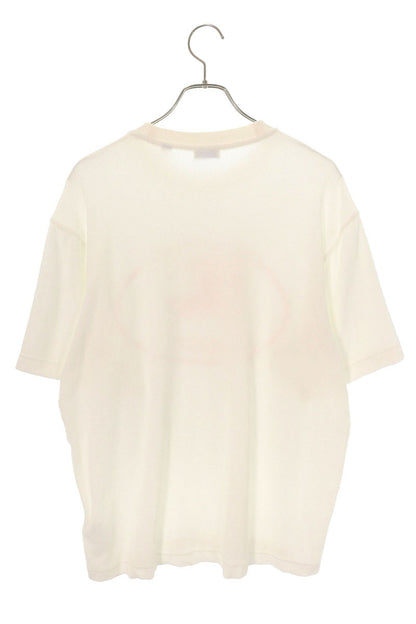 Burberry Nightstamp Terry T-Shirt White/Red Size XL
