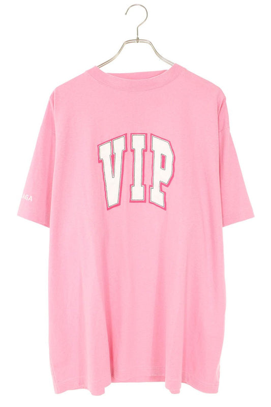 Balenciaga Oversized Cotton T-Shirt Pink Size S