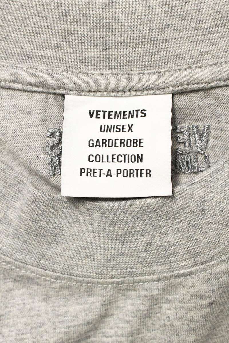 Vetements 25AW Print T-Shirt Gray Size S