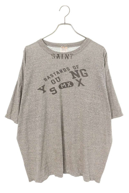 SAINT MICHAEL x BERBERJIN College Logo Tee Gray Size XXL