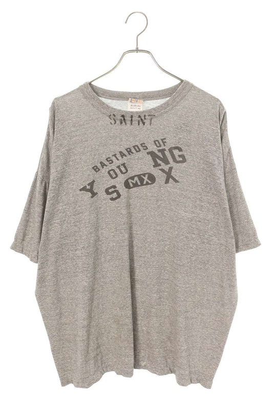 SAINT MICHAEL x BERBERJIN College Logo Tee Gray Size XXL