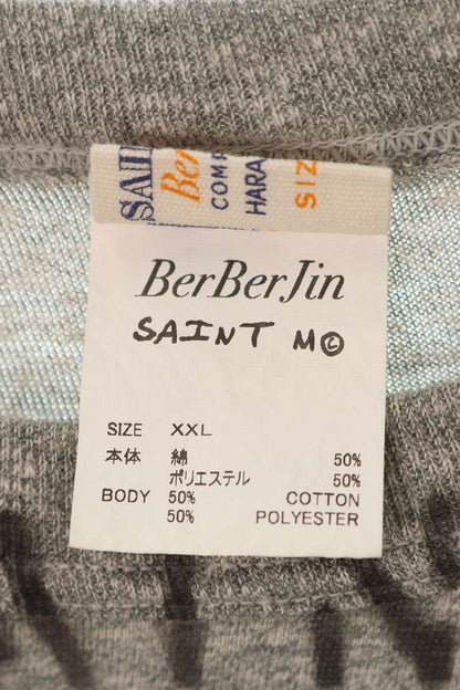 SAINT MICHAEL x BERBERJIN College Logo Tee Gray Size XXL