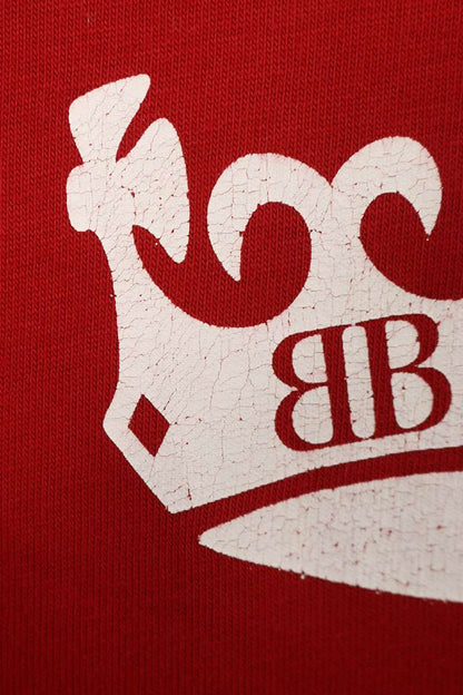 Balenciaga Print Oversized T-Shirt Red Size XXL
