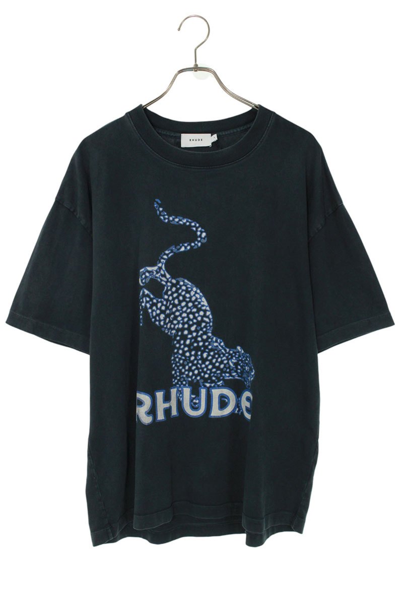 Rhude Print T-Shirt Black Size M