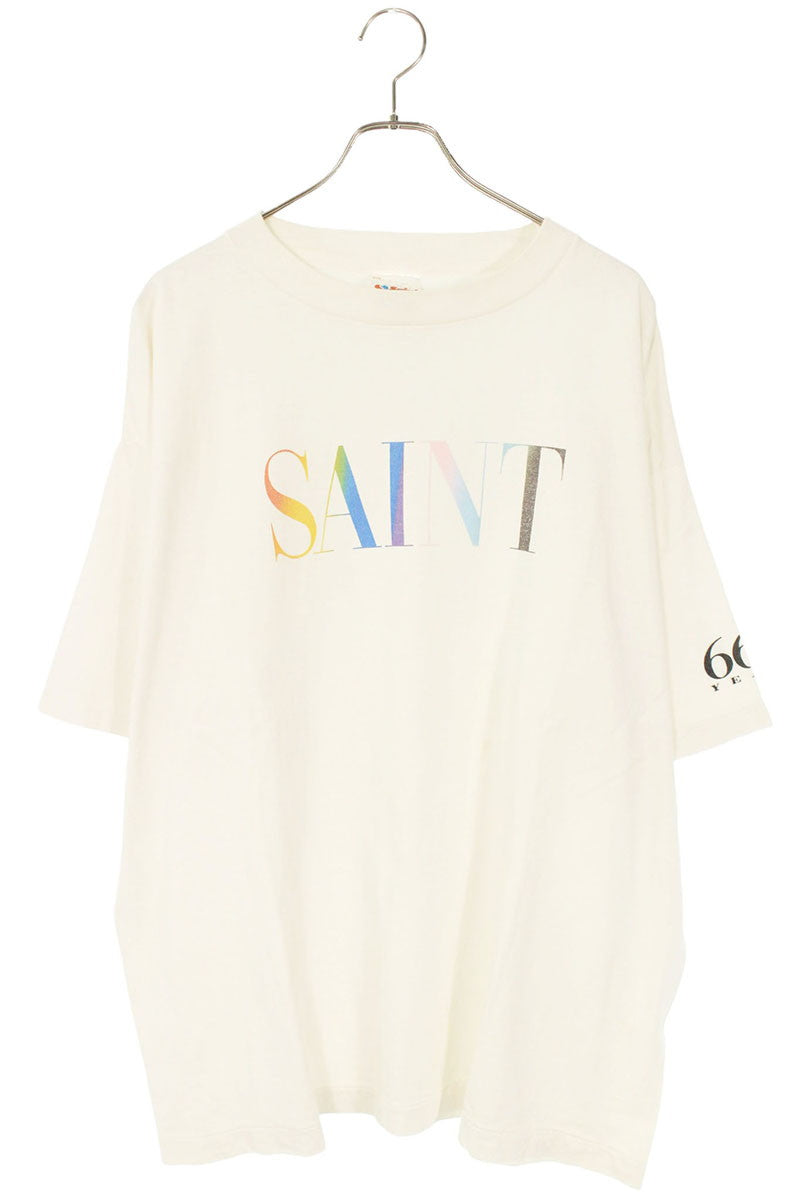 SAINT MICHAEL 24AW Rainbow Saint Tee White Size XL