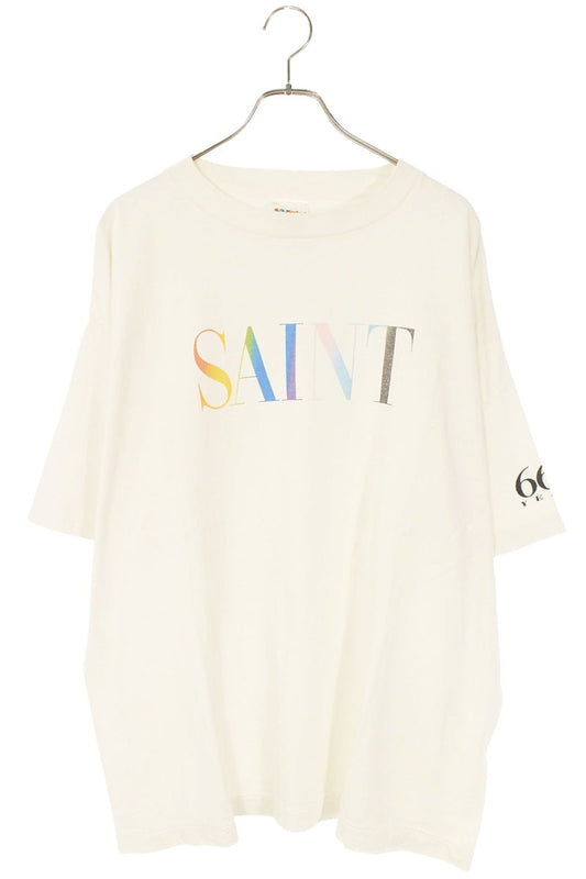 SAINT MICHAEL 24AW Rainbow Saint Tee White Size XL