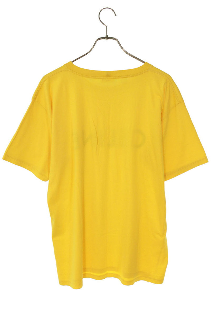 CELINE Logo Print Loose Fit T-Shirt Yellow/Black Size S