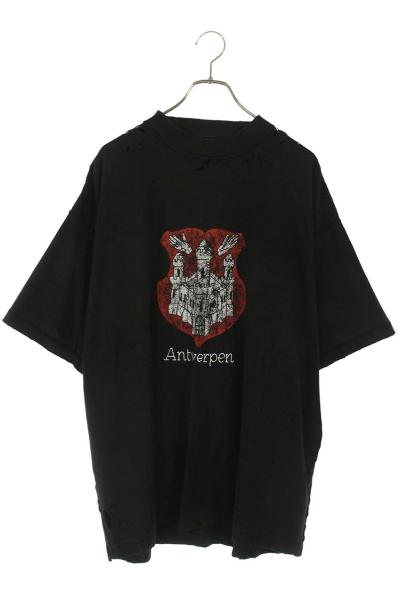Balenciaga Print T-Shirt Black Size XL