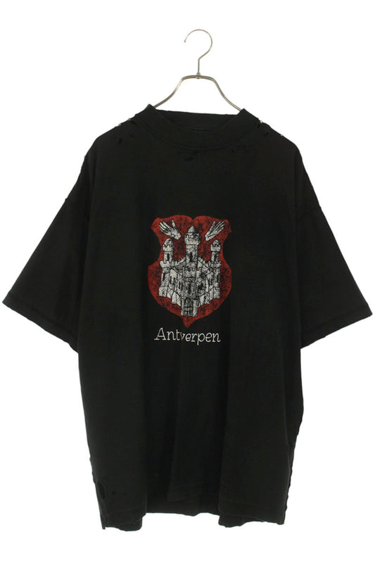 Balenciaga Print T-Shirt Black Size XL