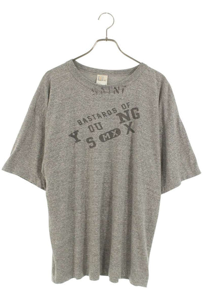 SAINT MICHAEL College Logo Tee Gray Size L