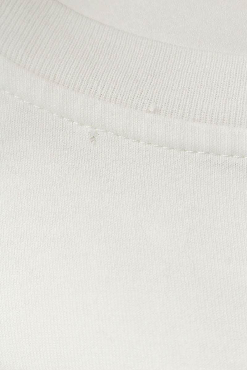 CELINE Gothic Logo Print T-Shirt White Size M