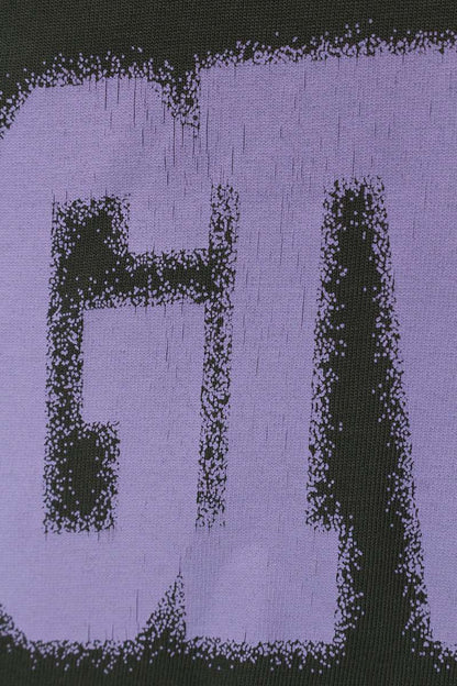 GIVENCHY Logo Print T-Shirt Gray/Purple Size XXL