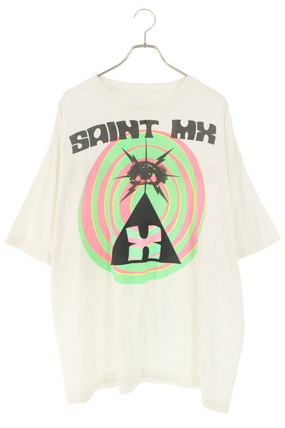 Saint Michael MX Print Vintage T-Shirt White Size XXL