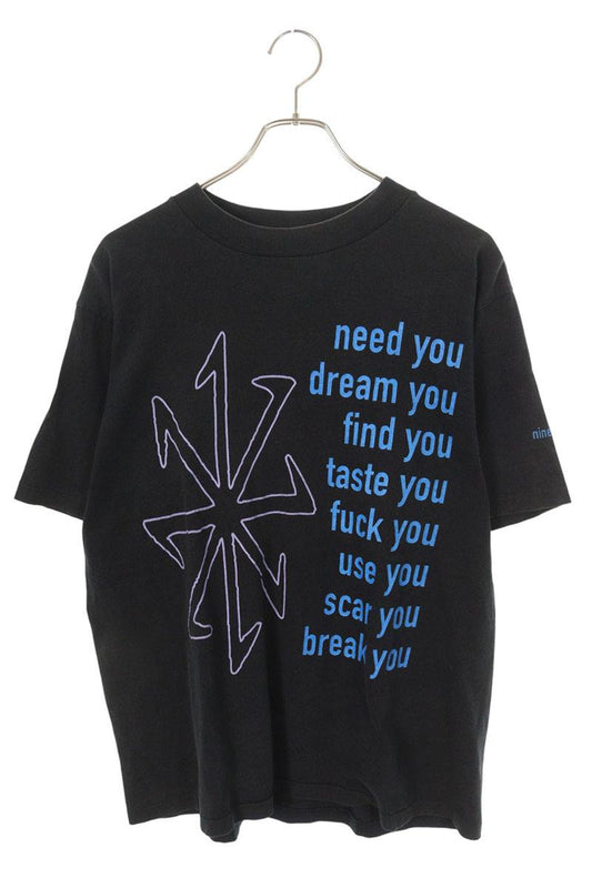 VINTAGE Nine Inch Nails 1995 ETASER T-Shirt Black Size L