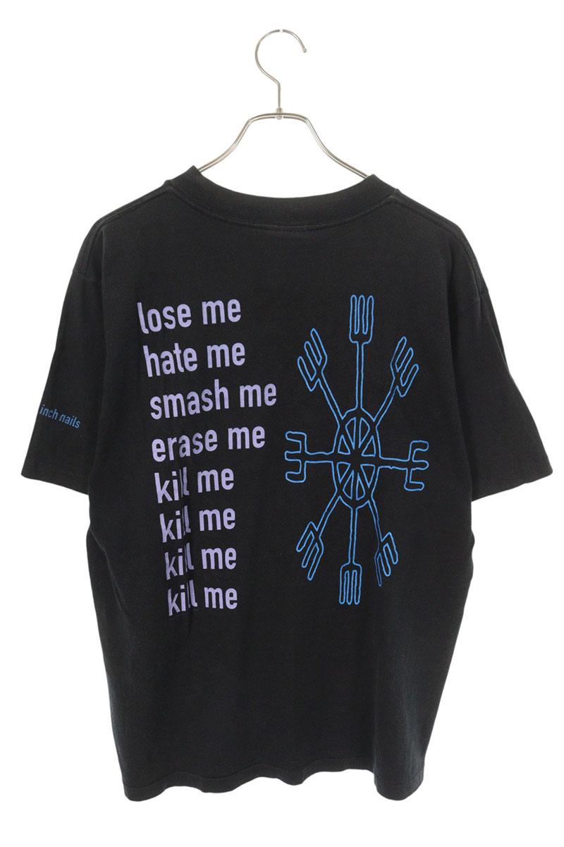 VINTAGE Nine Inch Nails 1995 ETASER T-Shirt Black Size L