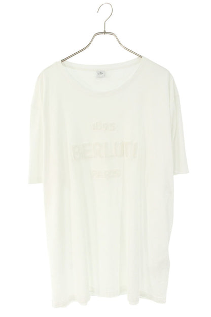 Berluti Terry Cloth Logo T-Shirt White Size 3XL