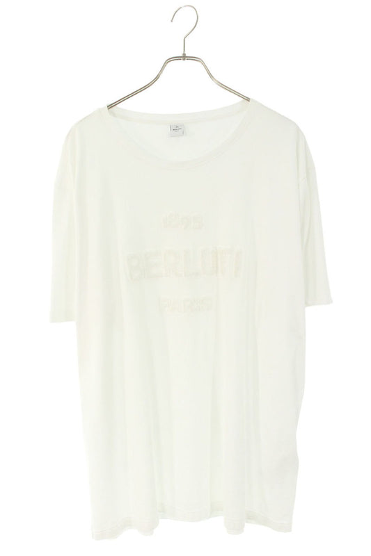 Berluti Terry Cloth Logo T-Shirt White Size 3XL
