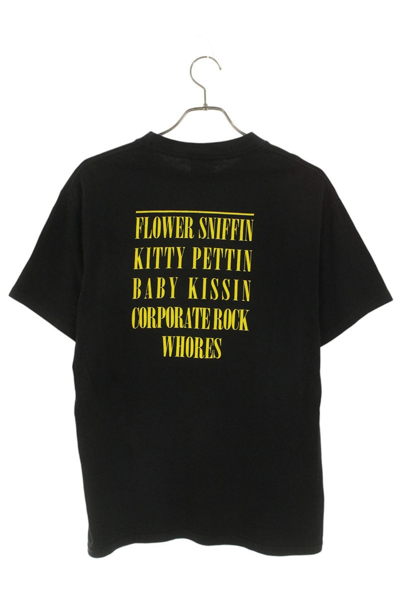 VINTAGE Nirvana SMILE Print T-shirt Black Size M