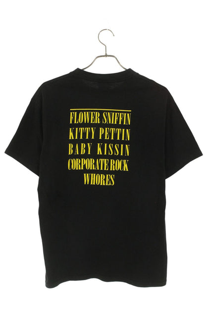 VINTAGE Nirvana SMILE Print T-shirt Black Size M