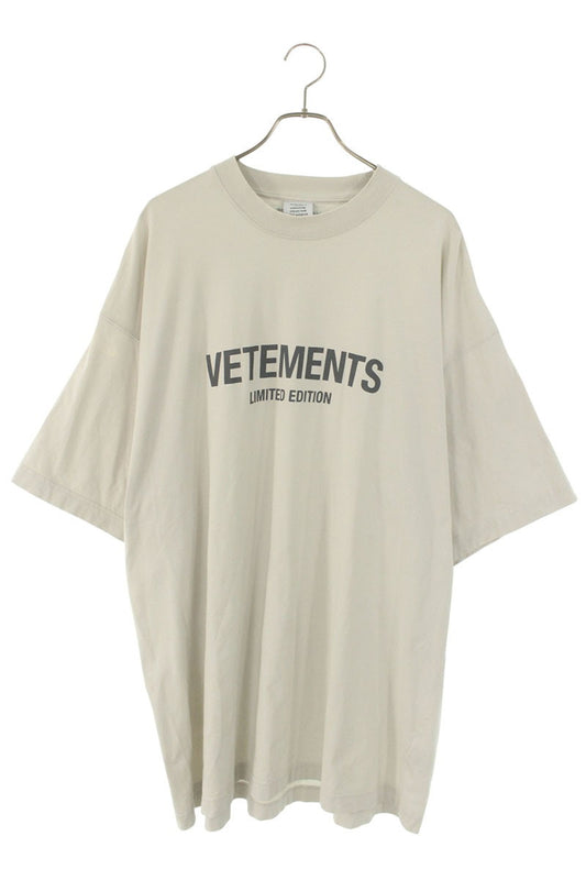 Vetements Logo T-Shirt Gray Size S