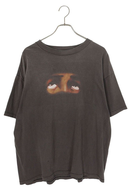 SAINT MICHAEL Eyes Print Vintage Wash Tee Black Size XL