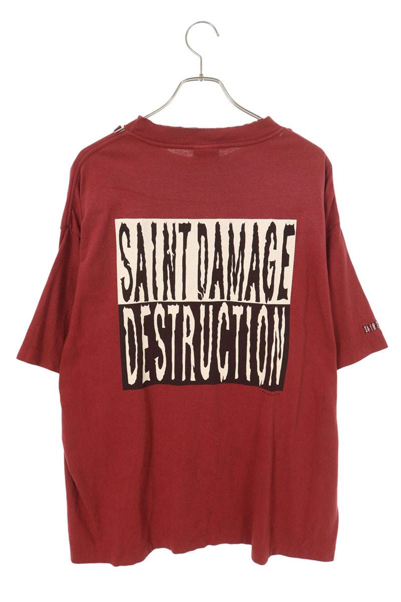 SAINT MICHAEL Vintage Question Mark Tee Red Size XL