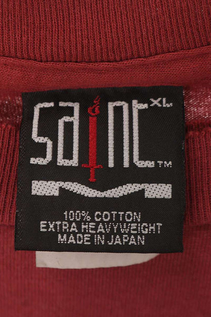 SAINT MICHAEL Vintage Question Mark Tee Red Size XL