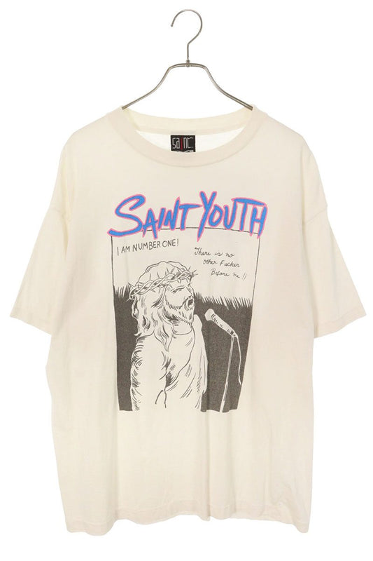 SAINT MICHAEL Vintage SAINT YOUTH Tee White Size XL