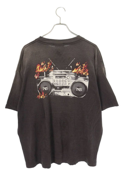 SAINT MICHAEL Vintage Nas Print Tee Black Size XL