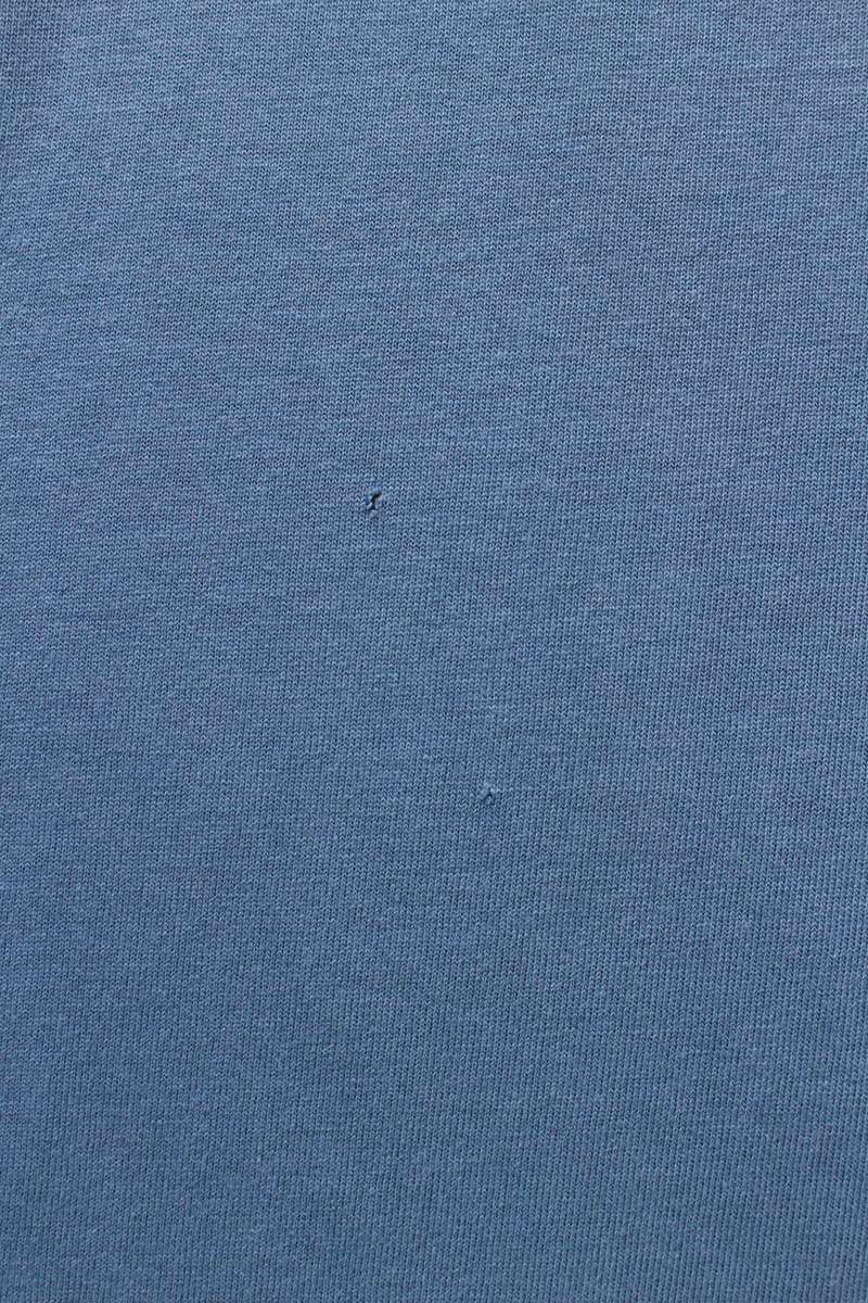 DIOR Relaxed Fit Distressed Logo Print T-shirt Blue Size M