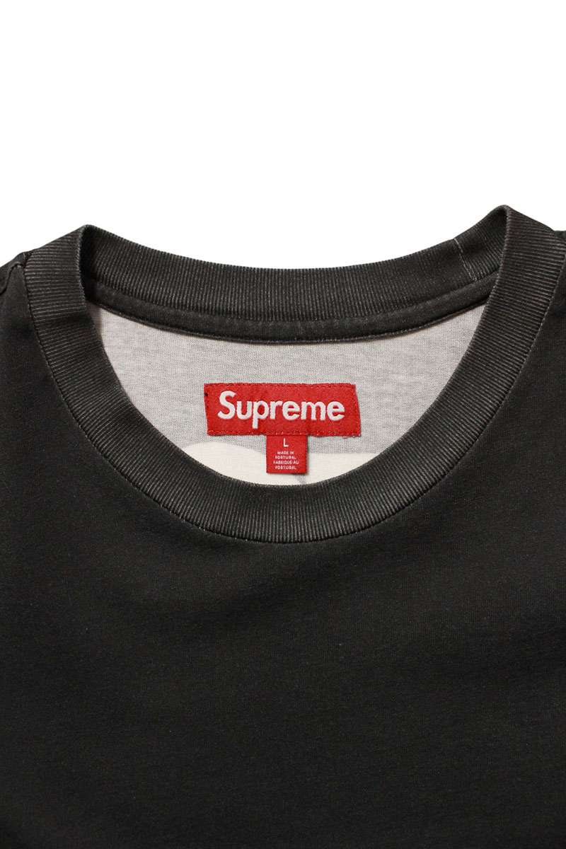 SUPREME Split Logo Print S S Top Black Size L