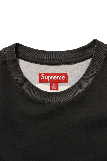SUPREME Split Logo Print S S Top Black Size L